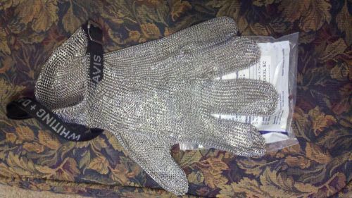 WHITING &amp; DAVIS STAINLESS STEEL METAL MESH GLOVE  SIZE XXXL 525XXXL SC