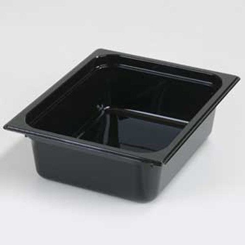 Case of 6 - Black Food Pans - Size: Half x 4&#034;