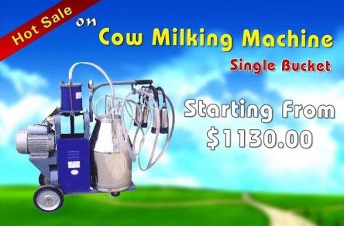 Single bucket cow milking machine for cows hl-jn04 for sale