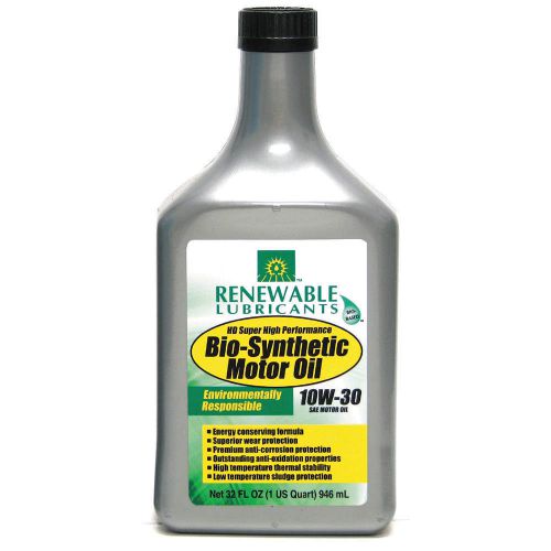 Engine Oil, Bio-Synthetic, 1 Qt., 10W30 85171