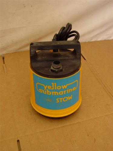 STOW MANUFACTURING - YELLOW SUBMARINE WATER PUMP - WORKING PUMP