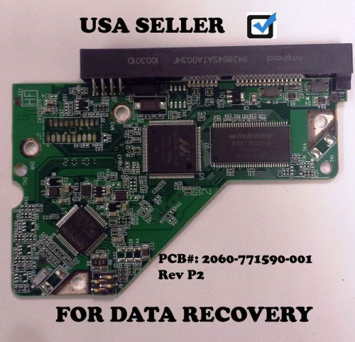 Western Digital WD6400AAKS PCB BOARD 2060-771590-001 REV P2, SATA 3.5 640GB