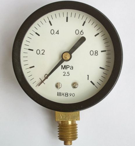 0-1 MPa Air Pressure Gauge Manometer, M12x1.25 Thread, 58mm, 0-10 Bar NOS