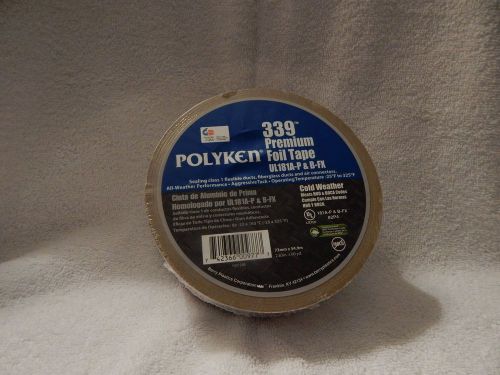 POLYKEN PREMIUM 339 COLD WEATHER FOIL TAPE UL181A-P &amp; B-FX