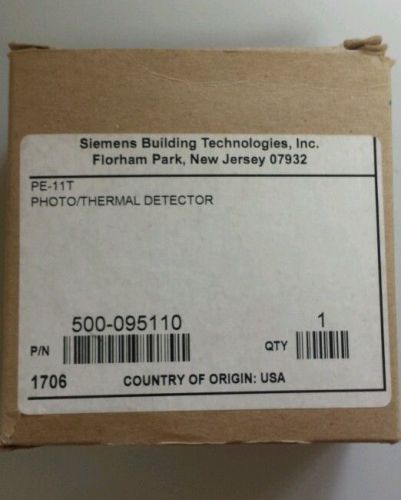 Siemens Cerberus Pyrotronics PE-11T Photoelectric/Thermal Smoke Detector NEW