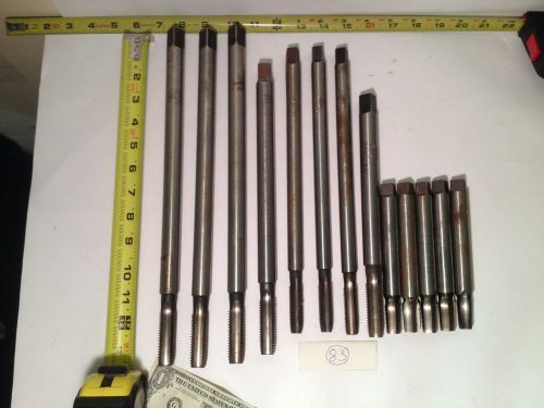 13 pcs.long &amp; npt taps ! new 3/4&#034;-10, 5/8&#034;-11, 3/8&#034;-18, etc. for sale