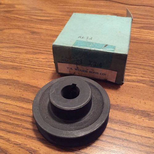 AK32 x 3/4&#034; TB Woods 3.25 In. OD 3/4&#034; In. Bore Cast Iron A Belt Pulley