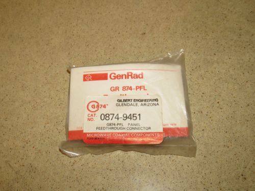 ^^ GENERAL RADIO GENRAD 874-PFL Feedthru Panel Connector  - NEW