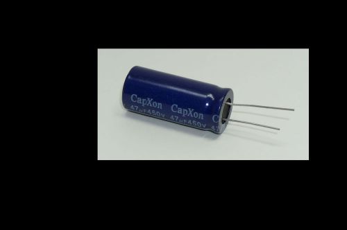 10pcs 47uF 450V Radial Electrolytic Capacitors