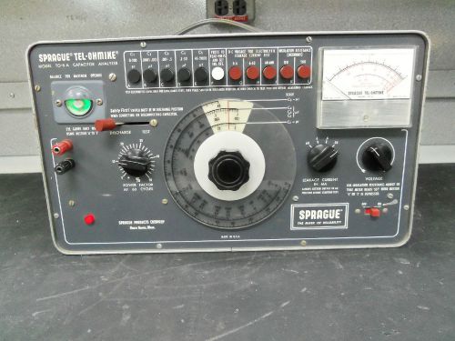 Sprague Tel-Ohmike TO-6A Capacitor Analyzer AD