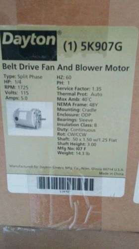 DAYTON 5K907G Split-Phase HVAC Motor 115V 1 Phase