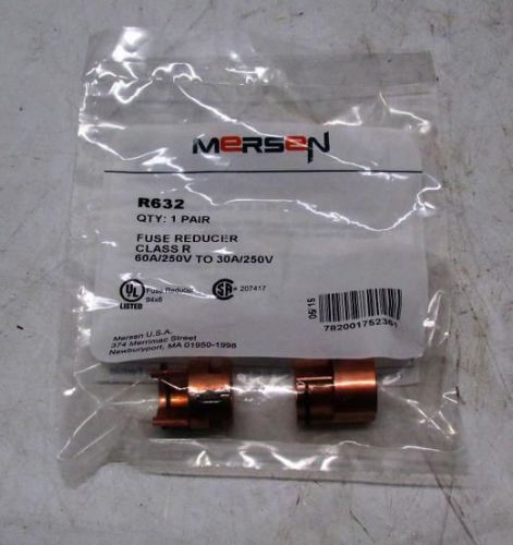 Lot of 10 pair of mersen r632 fuse reducers 60a/250v to 30a/250v for sale