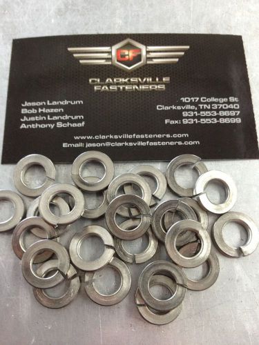 Stainless steel medium split lock washers 1/4&#034; qty 25 for sale