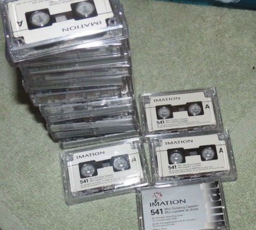 15 NEW Imation 541 Audio Dictation Mini Cassette Recorder Tapes (30 Min)