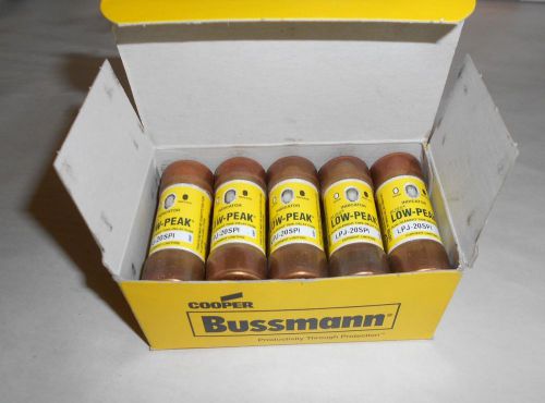 Lot Of 10 Bussmann Buss LPJ-20SPI Low-Peak Dual-Element Time-Delay Fuse 20A