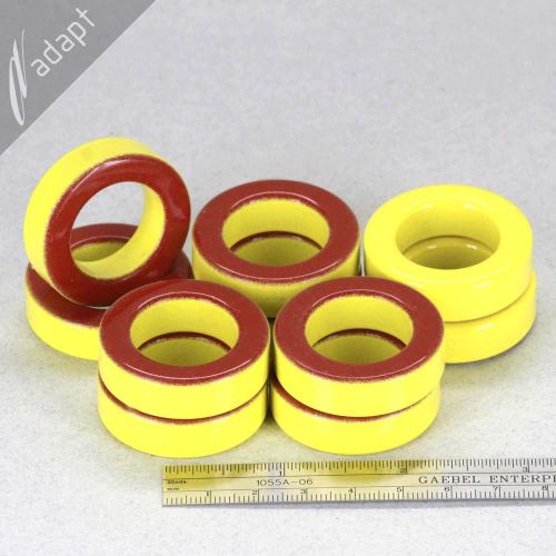 Toroid Core MicroMetals T141-8/90 Iron Powder 1.41&#034; OD 10 PCS AL-32 Toroidal