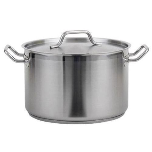 Stock pot roy ss rspt 20-20 qt stainless steel w lid royal industries for sale