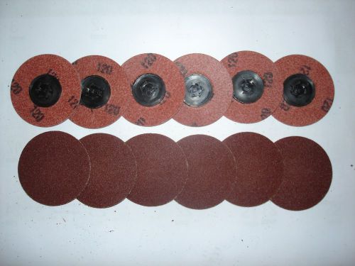 Lot of 12 - 2&#034;  Merit Power-Lock Grinding Discs 120 Grit