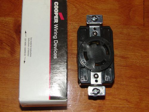 Cooper L16-30 Locking Receptacle Turn Lock Outlet L16-30R 30A 480V 3? CWL1630R