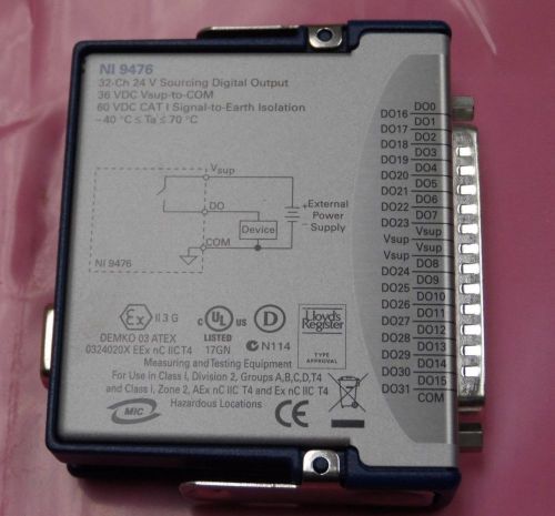 National instruments 9476 24 v sourcing digital output 32 ch module 199018b-02l for sale