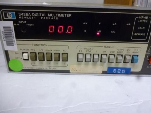 HP/Agilent 3438A Digital Multimeter Series 1717A-01443, 1200V Max, L667