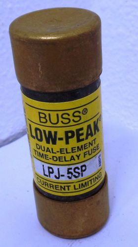 LPJ-5SP  Class J dual-element time delay fuse, 600VAC, 5A