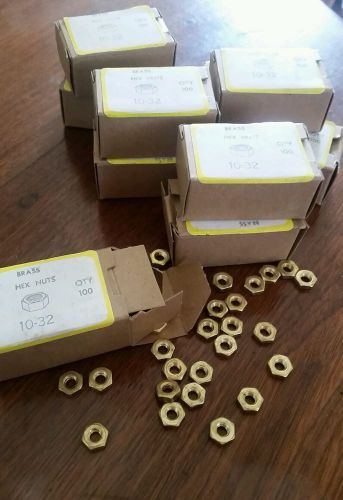 Brass Hex Nuts 10-32 Qty * 1000   LX