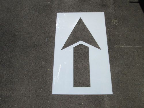 40&#034; straight parking lot arrow stencil, 1/16&#034; re-usable ldpe plastic for sale