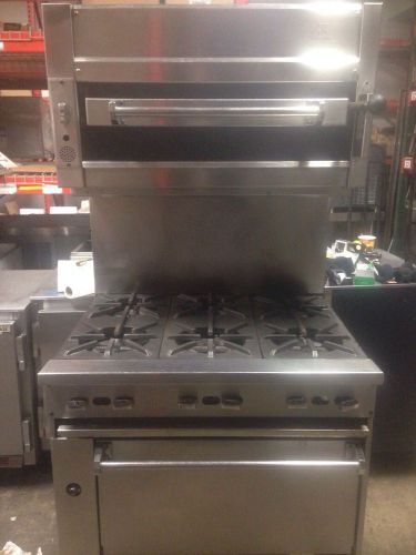 Jade six burner range with salamander for sale