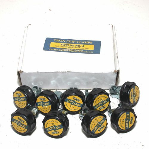 Lot of 9 pcs of tron clip clamp no.4 for buss type b fuse clips, new in box for sale