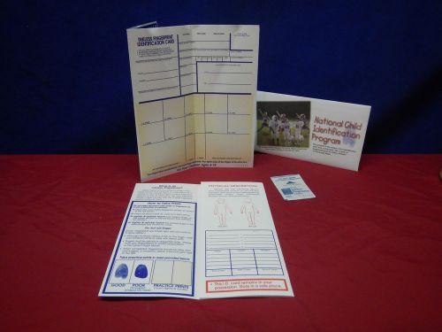 Inkless Finger Print Child Identification ID Card Kit