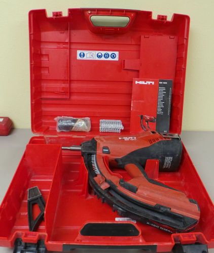 HILTI GX120 GAS POWERED NAIL GUN WITH CASE &amp; MANUAL