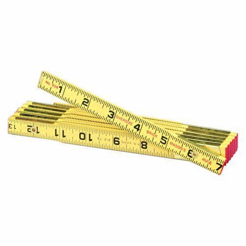 6 ft. x 5/8 in. Brick Mason Oversized Wood Ruler 656