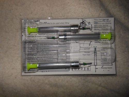 PNEU-DART PNEU DARTS TRANQUILIZER GUN 2CC 3/4&#034;  WHITETAIL DEER ANIMALS MEDICATE