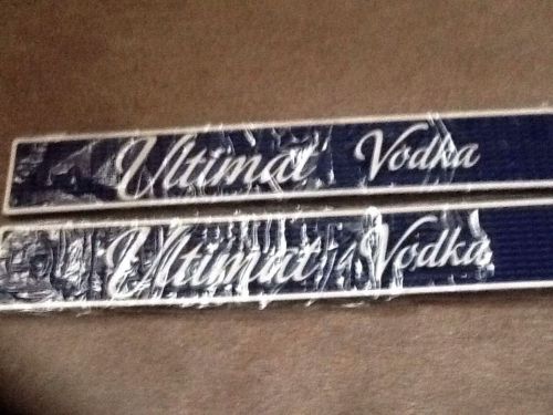 2 ULTIMAT VODKA RUBBER BAR MATS  *NEW*