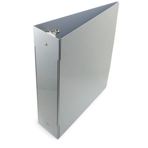 Three Ring Binder, 10 15/16 In W, Silver 00605