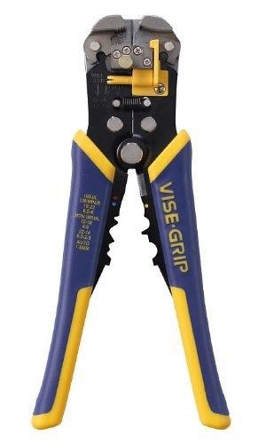 IRWIN Tools VISE-GRIP Self-Adjusting Wire Stripper, 8-Inch (2078300)