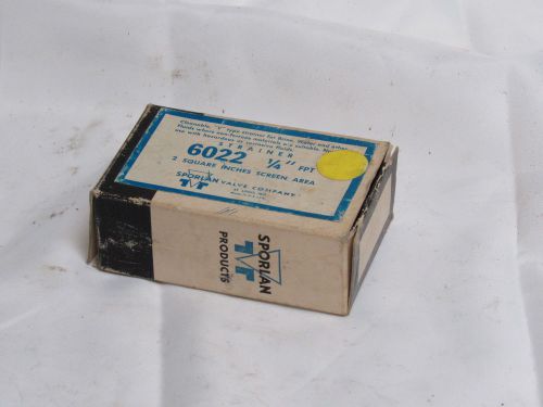 SPORLAN 6022/ 80 SOLENOID  1/4 &#034; STRAINER VALVE  ***NIB***