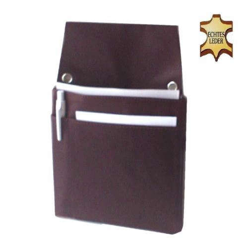 Buffalo Leather Waitress Pouch Waitress Holster Pouch Waitress Wallet Brown