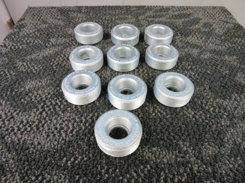 10 CROUSE HINDS THREADED REDUCER 2 1/4&#034; X 1 1/4&#034; RE63 CONDUIT ADAPTER NEW