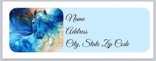 30 Personalized Return Address Labels Horse (ho11)