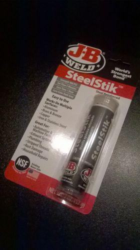 J-B WELD JB STEELSTIK 2 OZ STEEL ENFORCED EPOXY PUTTY NEW