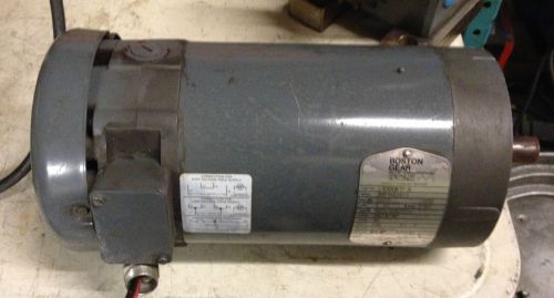 BOSTON GEAR DC MOTOR V18100BTF-B, 1 HP, 1750 RPM, BALDOR ELECTRIC