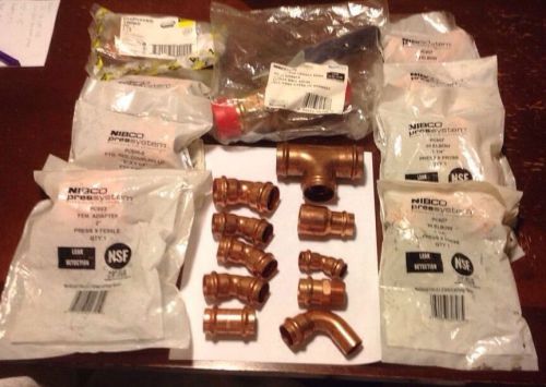 Lot of copper ProPress fittings, NIBCO press fitting (PressSystem) PC-585-70