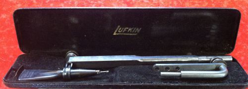 VTG LUFKIN # 199A UNIVERSAL INDICATOR IN VELVET LINED CASE MACHINIST ANTIQUE!!!!