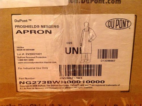 (100) DuPont Proshield Nexgen Apron Uni NG273BWH000100000