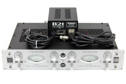 Avalon AD2022 Pure Class A Dual Mono Microphone Preamplifier AD-2022 Mic Preamp