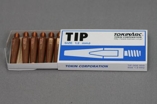 10 genuine tokin / panasonic contact tips(1.2mm) for mig welding 002003 tokinarc for sale