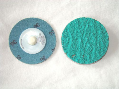 Locking Type 2in 36 grit Sanding Surfacing Discs 25 ea