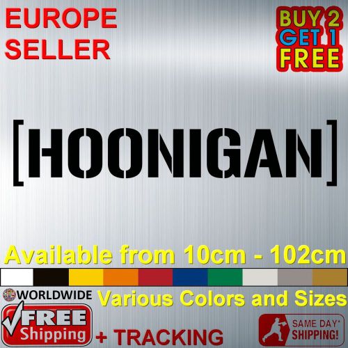 HOONIGAN Small - XXL Large size Vinyl Sticker Decal Car Body Window Color Drift